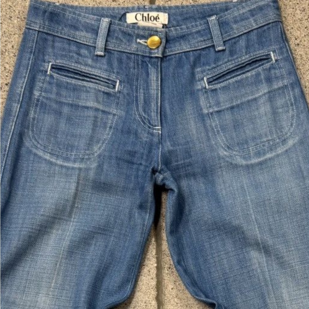 Chloe Light Blue Flare Jeans - Picture 7 of 7